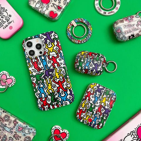 Keith Haring Rainbow Dancers Portable MagSafe Charger Power Pack