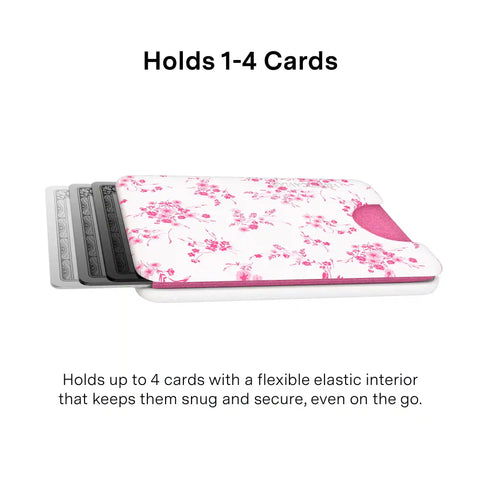French Rose Floral MagSafe Wallet