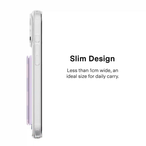 Lilac Vibe Checkered Magsafe Wallet