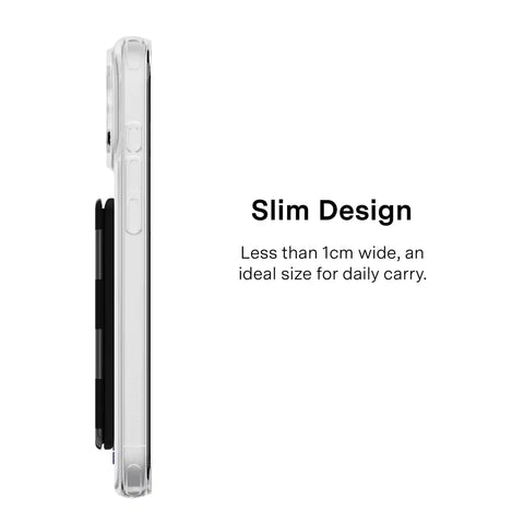 Noir Vibe Checkered Magsafe Wallet