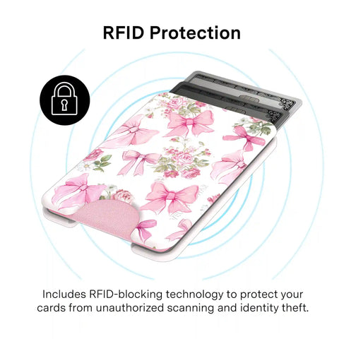 Posie Pink Bow MagSafe Wallet
