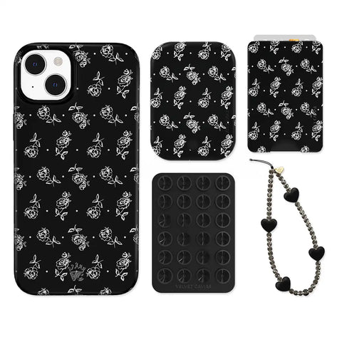 Vintage Roses iPhone Bundle Set - Wallet