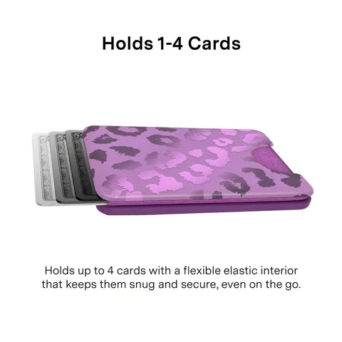 Amethyst Leopard MagSafe Wallet