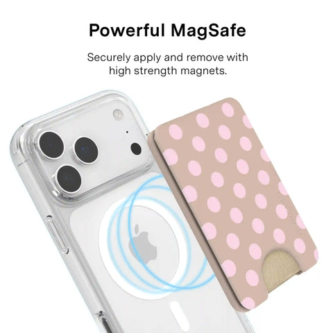 Brown Sugar Polka Dot MagSafe Wallet