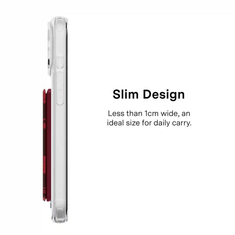 Dark Cherry Floral MagSafe Wallet