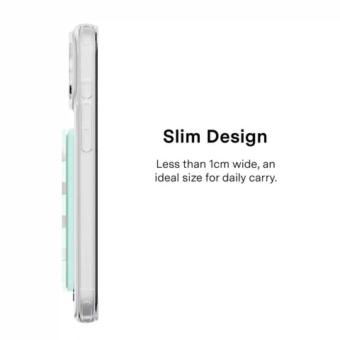Mint Chrome Polka Dot MagSafe Wallet