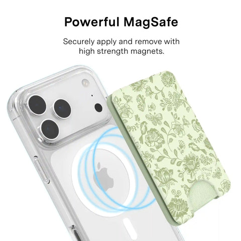 Storybook Sage Floral MagSafe Wallet