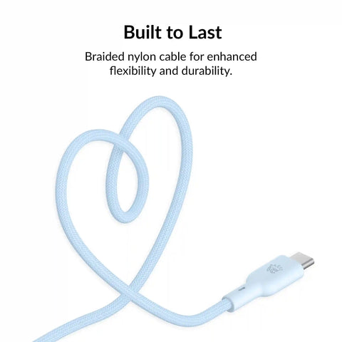 Whisper Blue Fast Charging Cable, 6ft USB-C