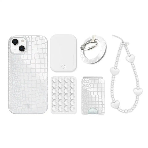 White Croc iPhone Bundle Set