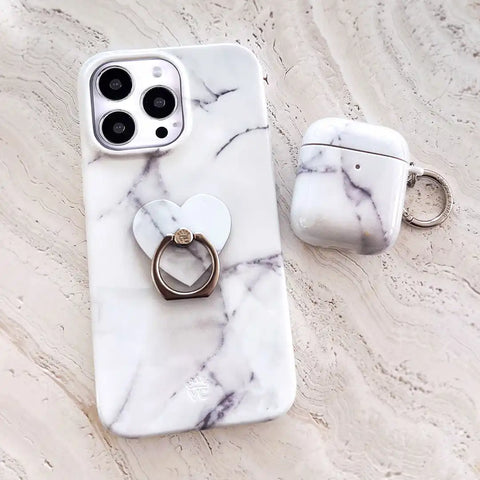 Carrara Marble Phone Ring