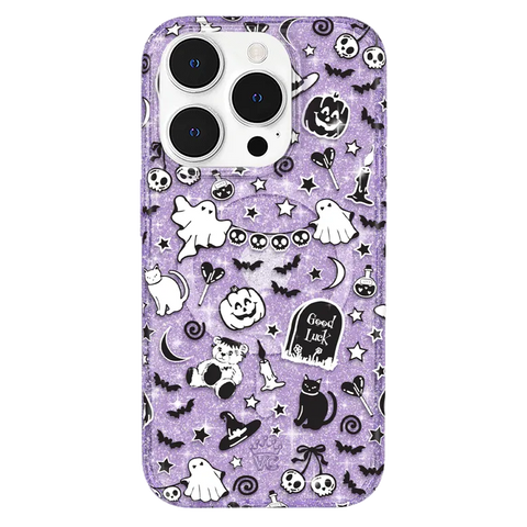 Witchy Lilac Glitter iPhone Case