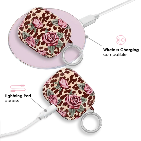 Rosy Leopard AirPod Case