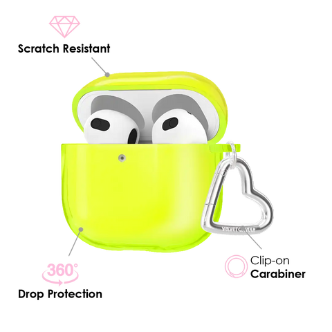 Neon Yellow AirPods Case