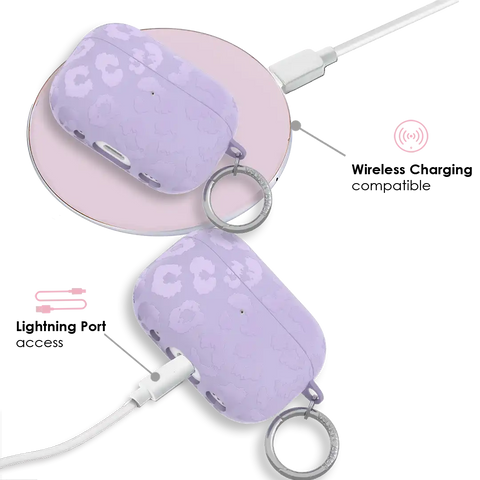 Lilac Leopard AirPod Case