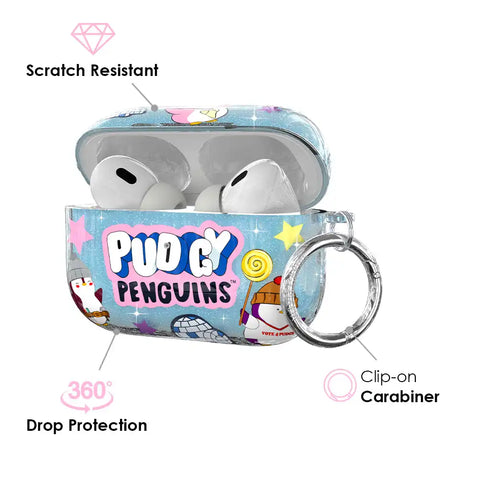Pudgy Penguins Iceberg Glitter AirPod Case