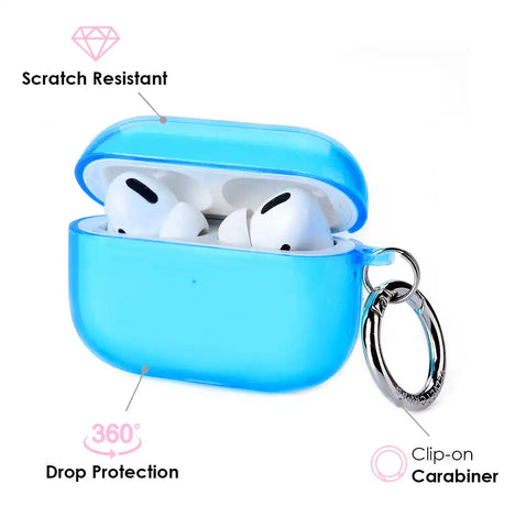 Neon Blue AirPod Case