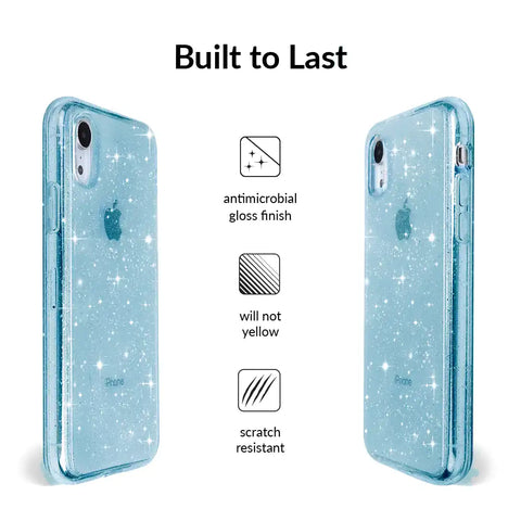 Blue Stardust Glitter iPhone Case