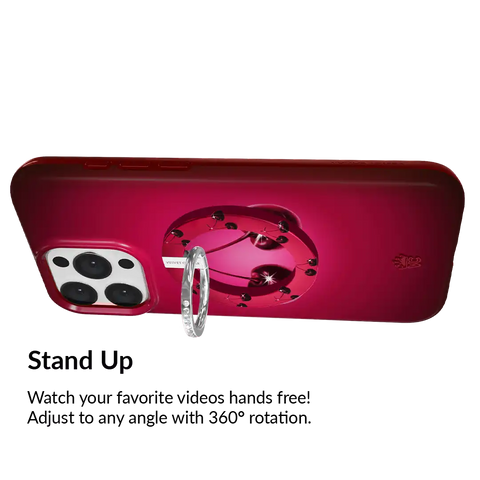 Black Cherry Crystal MagSafe Grip Ring