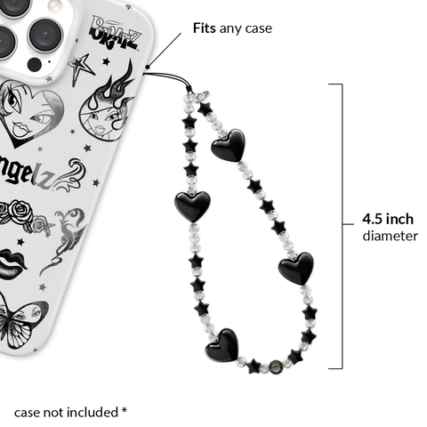 Gothic Star Phone Charm