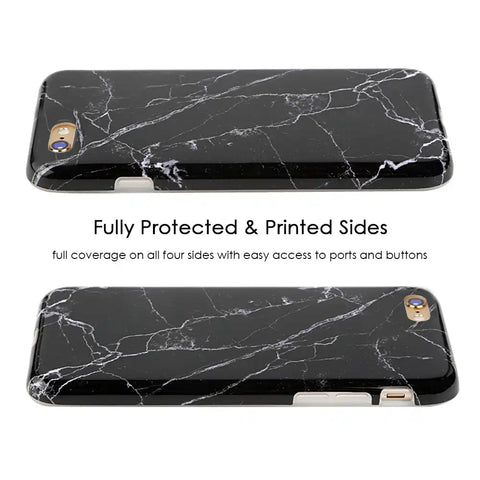 Black Marble iPhone Case