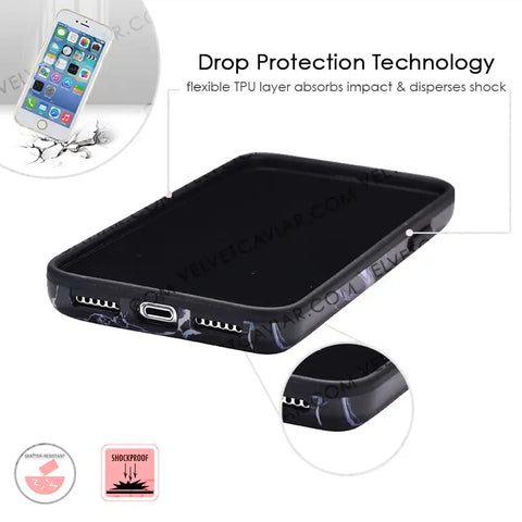 Black Panther Marble iPhone Case