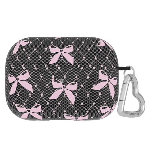 Lacy Pink Bows AirPod Case