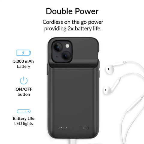 Black iPhone Charging Case