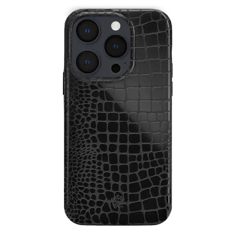 Black Croc iPhone Case