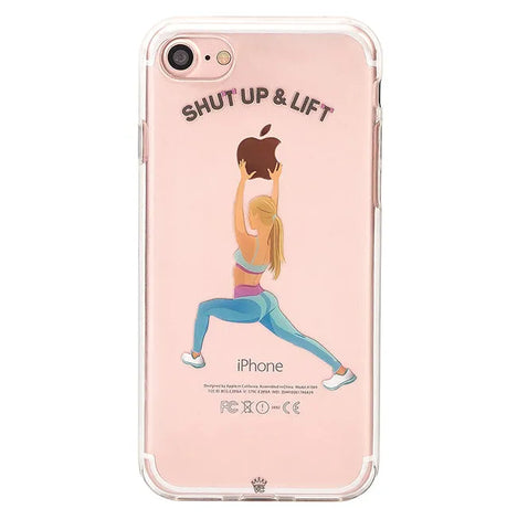 Shut Up & Lift iPhone Case Blonde Hair