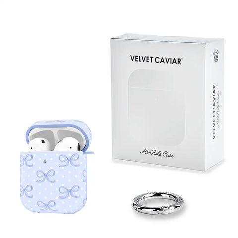Lovely Blue Bows AirPod Case