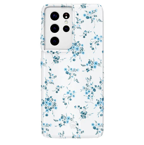French Blue Floral Samsung Case