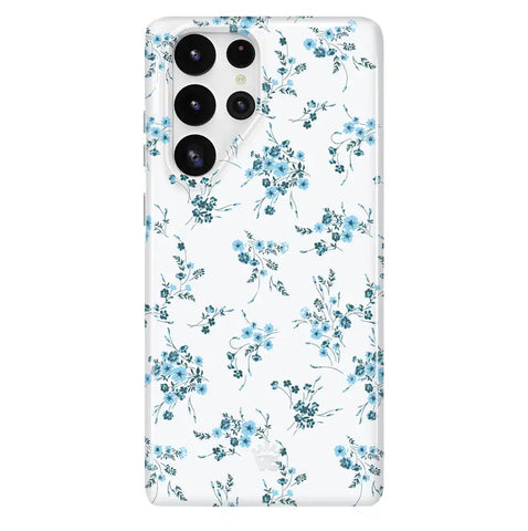 French Blue Floral Samsung Case