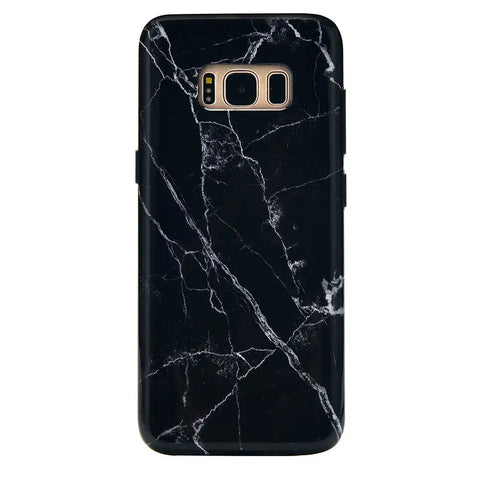 Black Marble Samsung Case