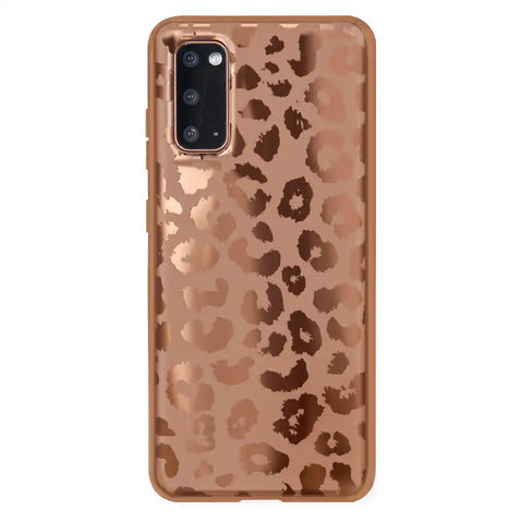 Bronze Chrome Leopard Samsung Case
