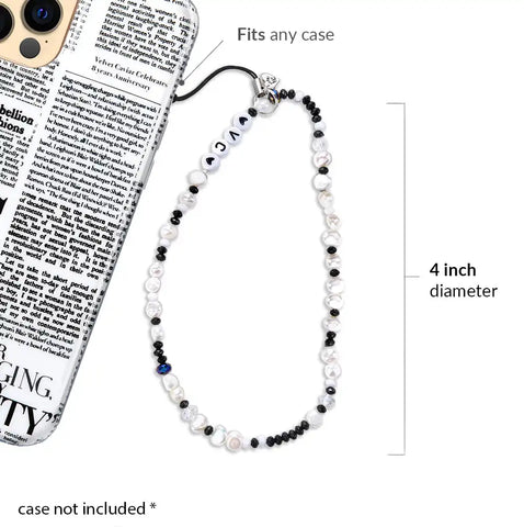 Black & White Phone Charm