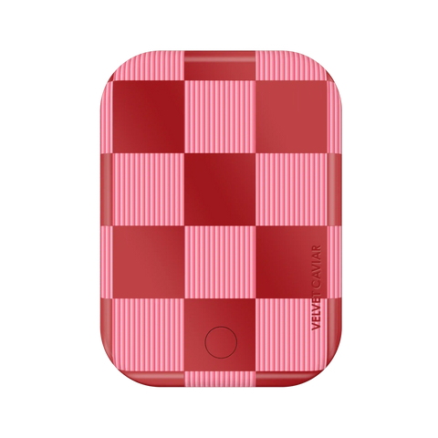 Rose Vibe Checkered Portable MagSafe Charger Power Pack