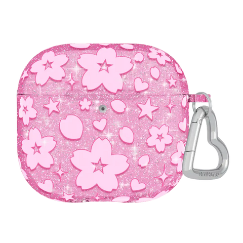 Cherry Blossom Glitter AirPod Case