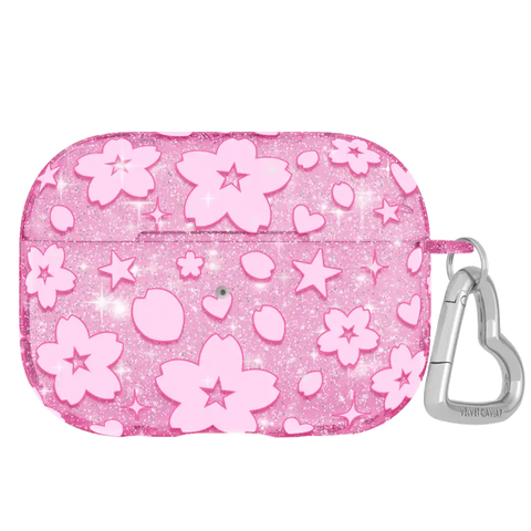 Cherry Blossom Glitter AirPod Case