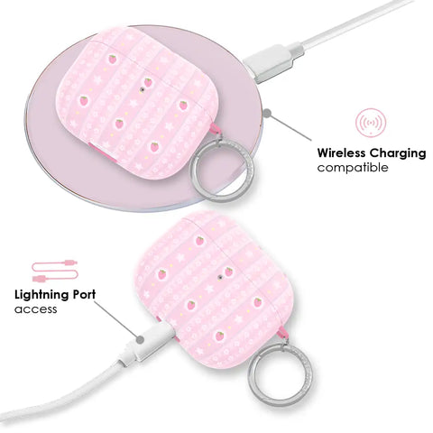 Strawberry Macaron AirPod Case