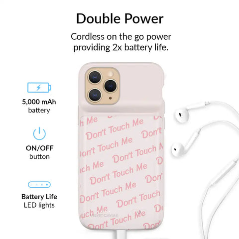 Don't Touch Me iPhone Charging Case
