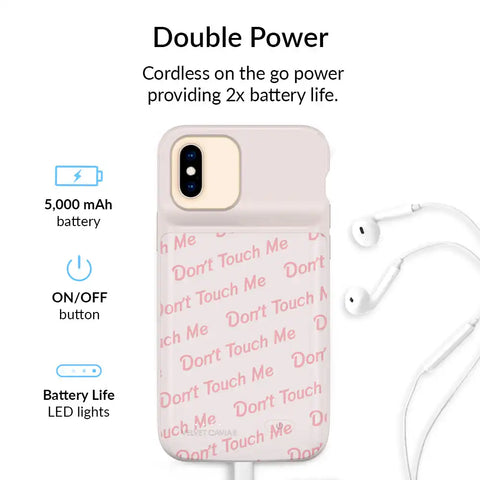 Don't Touch Me iPhone Charging Case