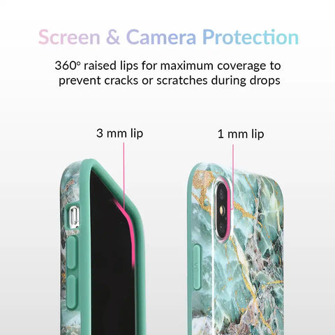 Green Emerald Marble iPhone Case