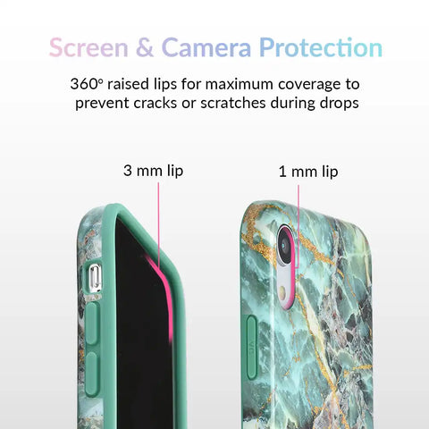 Green Emerald Marble iPhone Case