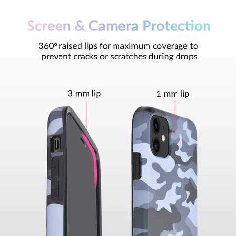 Gray Camo iPhone Case