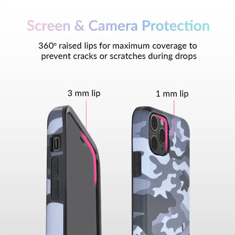 Gray Camo iPhone Case