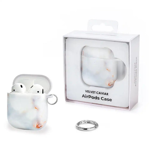 Grey Clouds Marble AirPods Case