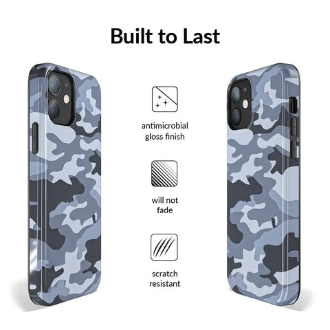 Gray Camo iPhone Case