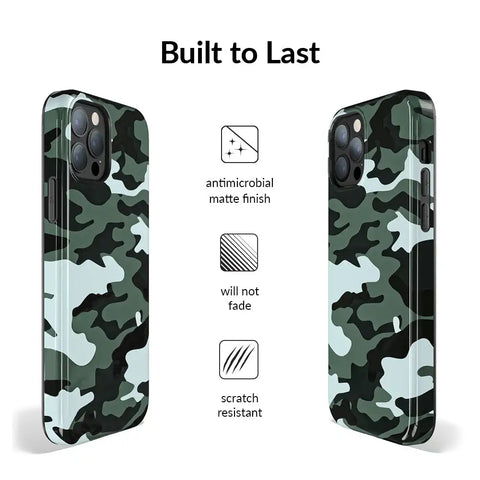 Green Camo iPhone Case