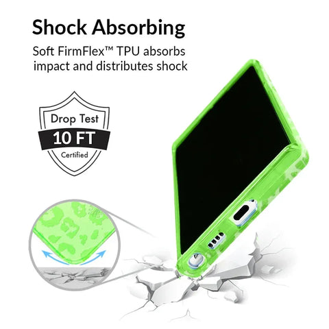 Key Lime Leopard Samsung Case