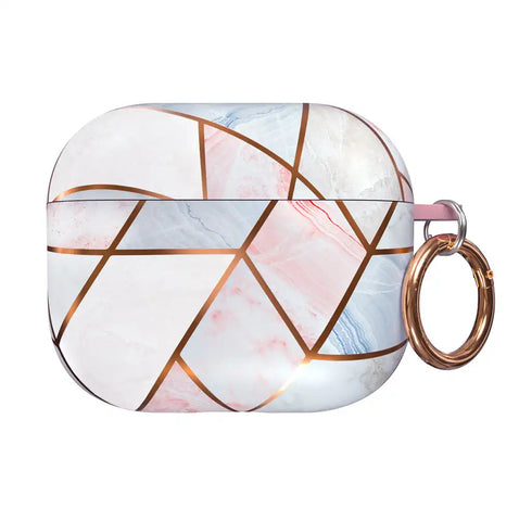 Geometric Marble Airpods Case